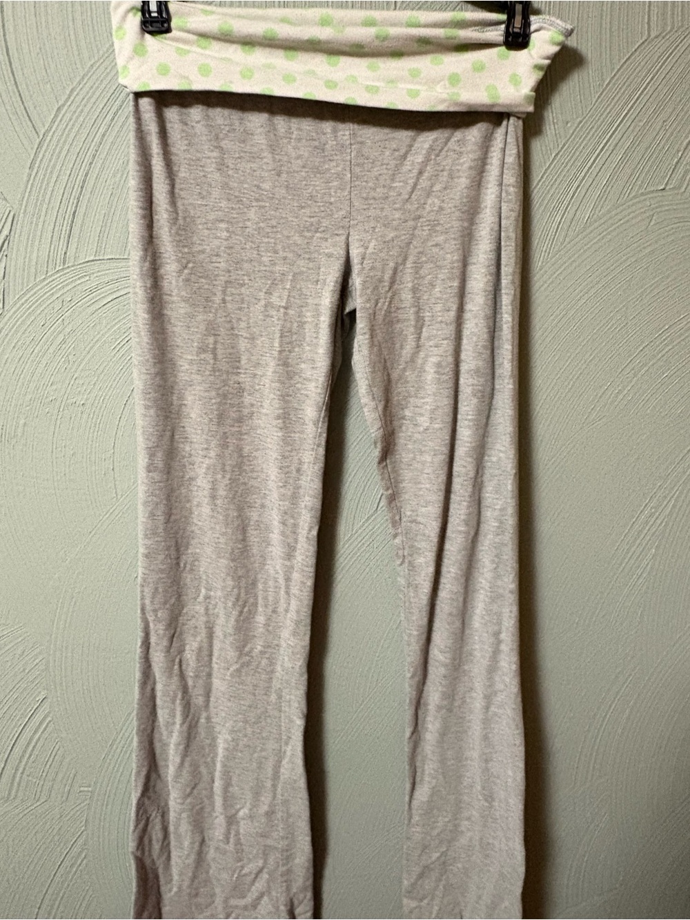 Light Gray Fold-Over Waist Lounge Pants